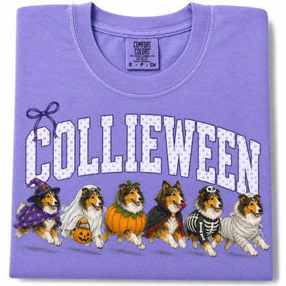 Comfort Colors Halloween Dog Breeds Shirt – Spooky Witch Hat Pumpkin Tee