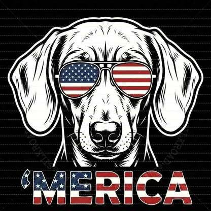 4th of July Dog Lover T-Shirt – Vintage Independence Day Graphic Tee