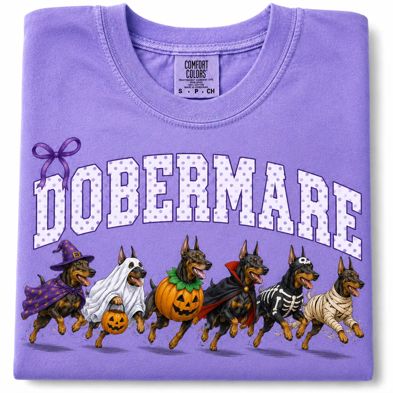 Comfort Colors Halloween Dog Breeds Shirt – Spooky Witch Hat Pumpkin Tee