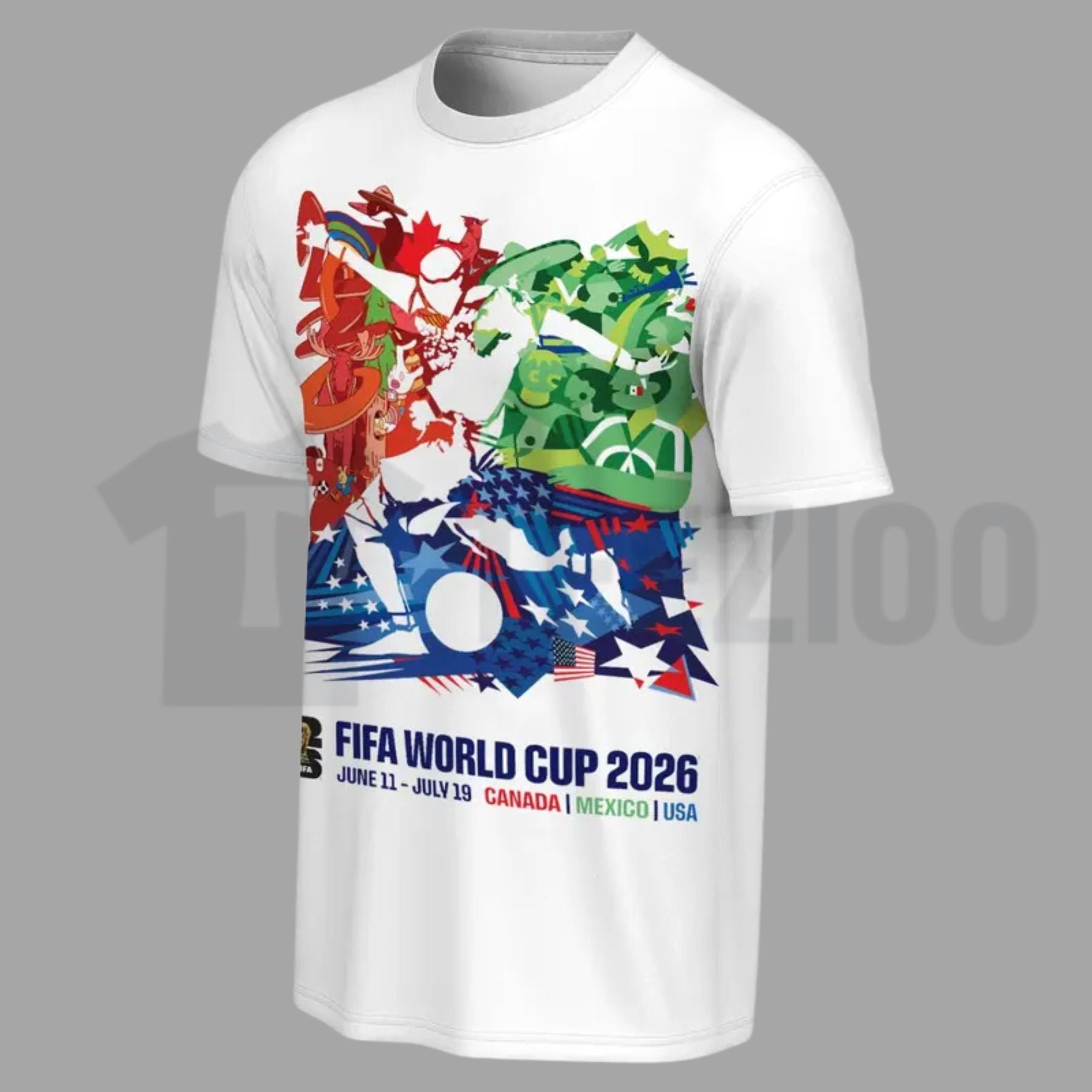FIFA World Cup 2026 Event Poster Tee – Official Tournament Graphic Shirt - Teezioo