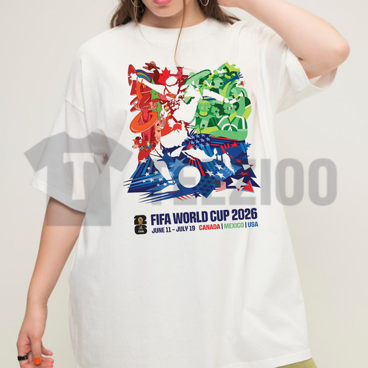 FIFA World Cup 2026 Event Poster Tee – Official Tournament Graphic Shirt - teezioo