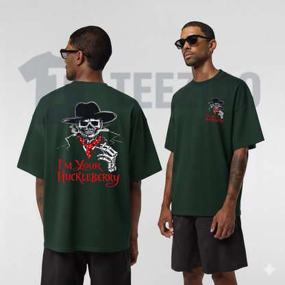 Front view of Doc Holliday I'm Your Huckleberry Old West Death Dealers Collection T-Shirt - Teezioo