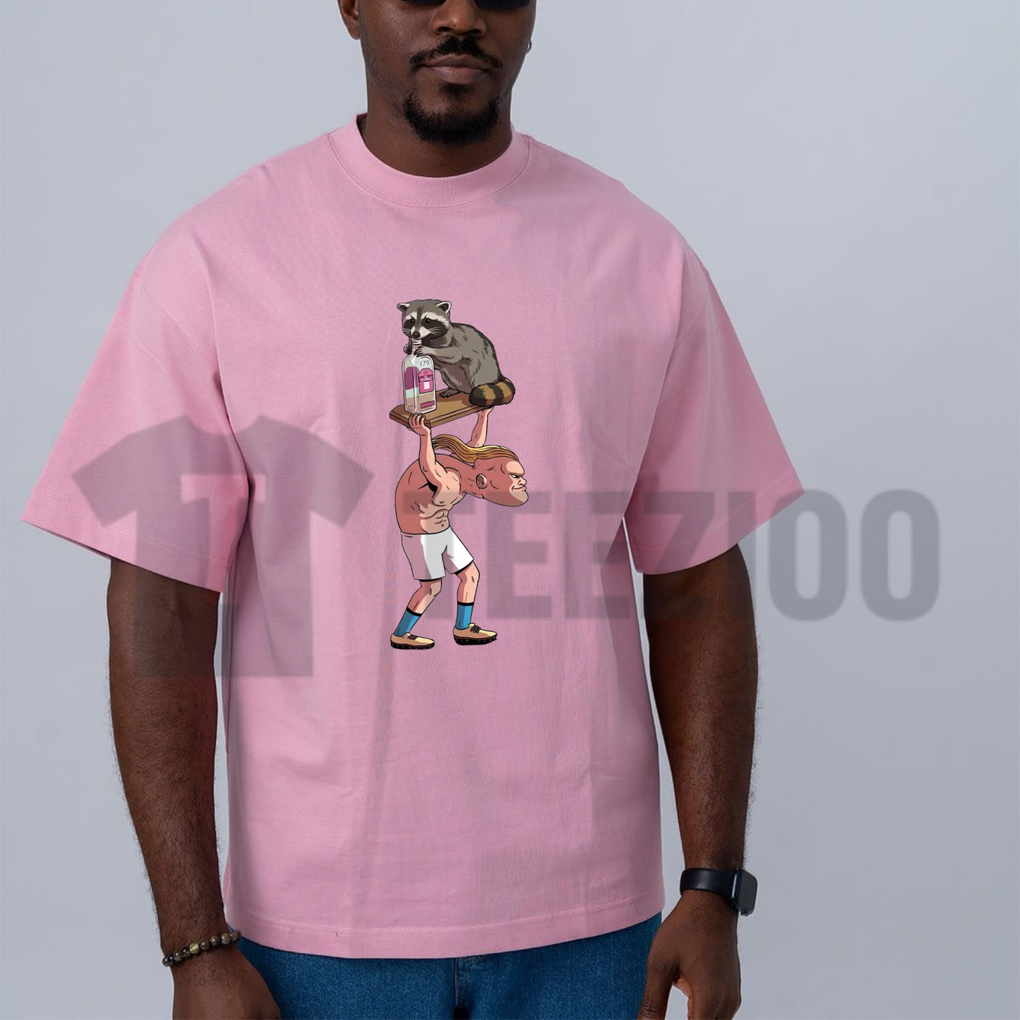 Funny Raccoon Meme Soft T-Shirt - teezioo