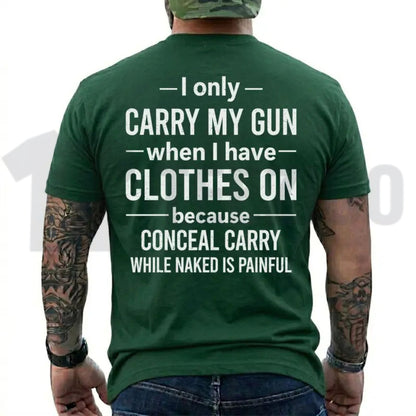 Funny Second Amendment Top – Gun Owner Humor Graphic Apparel - Teezioo