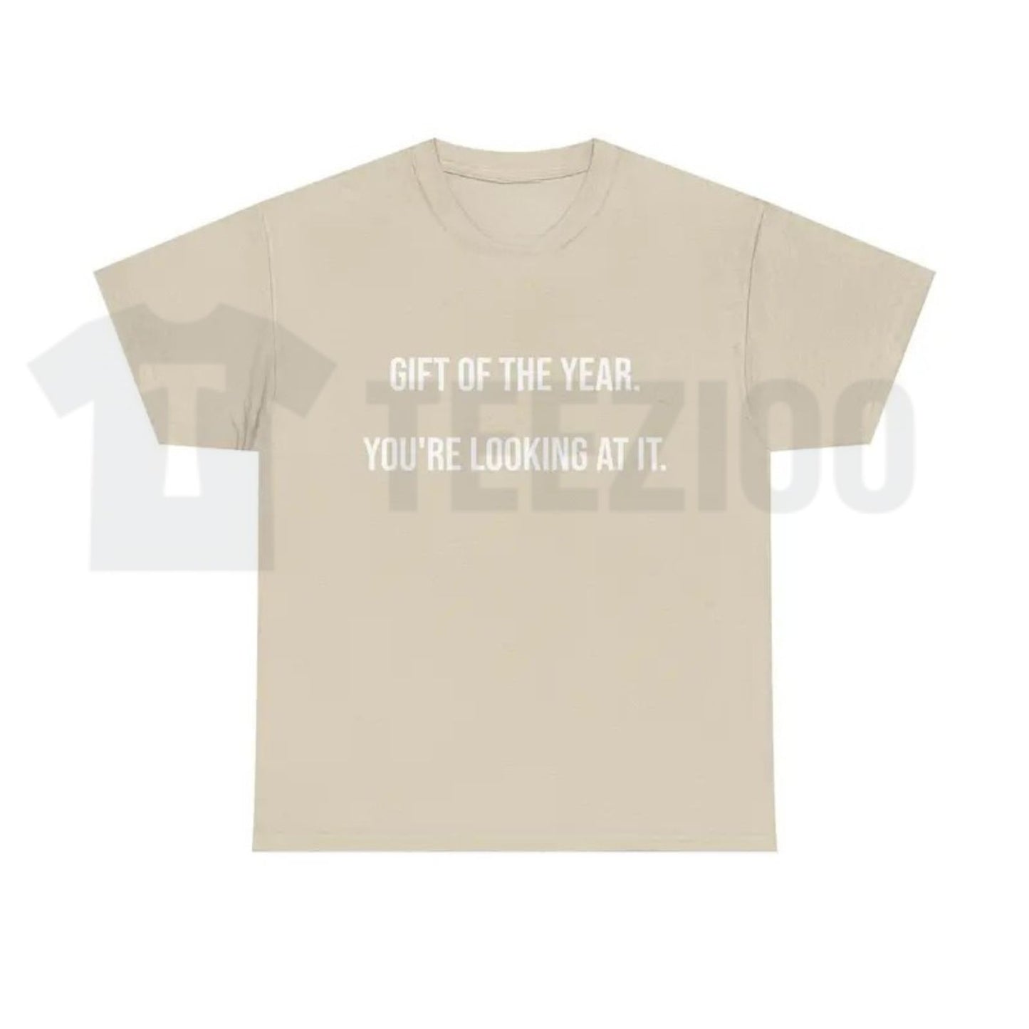 Gift Of The Year Graphic T-Shirt – Funny Father's Day Family Tee, Humorous Everyday Urban Streetwear Shirt for Men - Teezioo