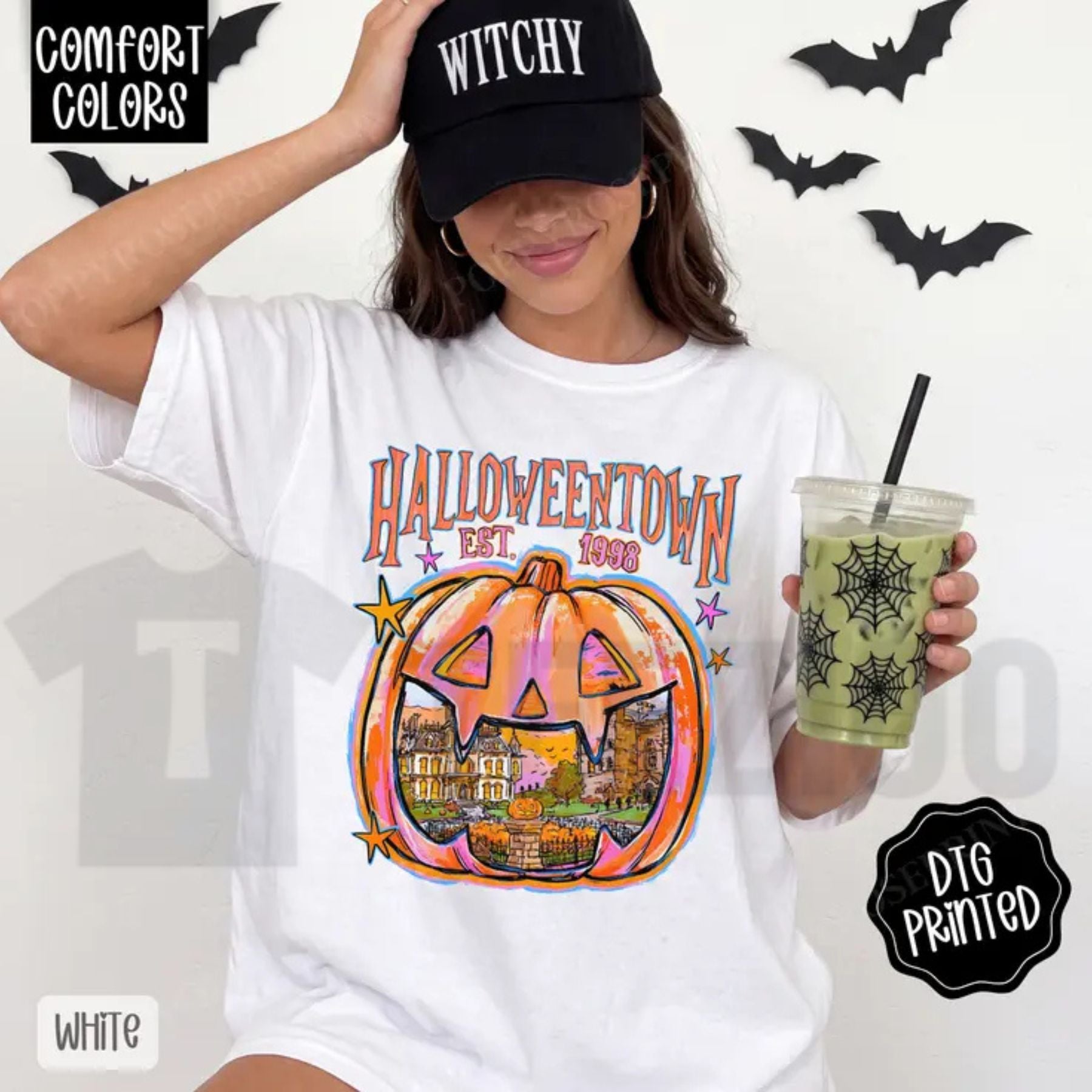 Halloweentown Comfort Colors Shirt – Trendy Autumn Fall Graphic Tee - Teezioo