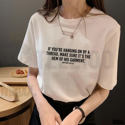 Hem of His Garment T-Shirt – Matthew 9 Scripture Tee - Teezioo