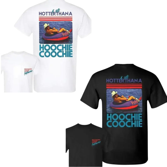 Hotter Than a Hoochie Coochie T-Shirt – Vintage Country Music Graphic Tee, Retro Western Humor Shirt - Teezioo