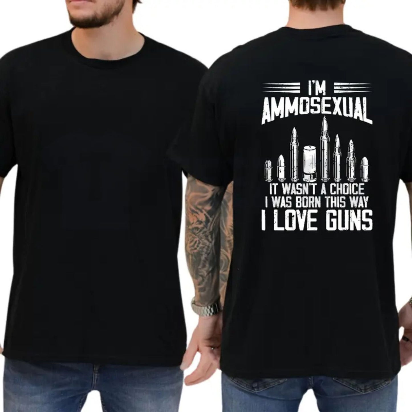 I’m Ammosexual T-Shirt – Funny 2nd Amendment Humor Tee, Patriotic Graphic Shirt - Teezioo