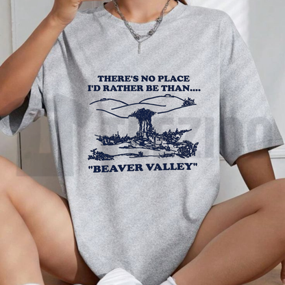 Inappropriate Beaver Humor Top – Beaver Valley Offensive Funny Novelty Graphic Apparel - Teezioo