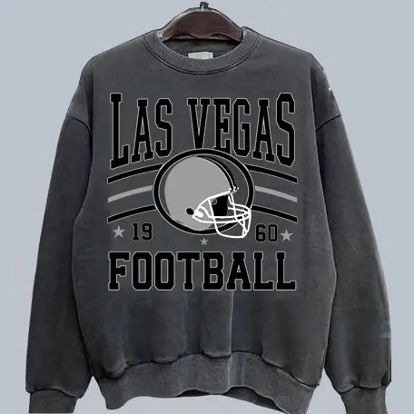 Retro Football Fan Crewneck – Oversized 90s Sports Graphic Pullover