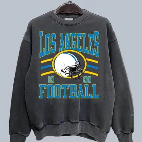Retro Football Fan Crewneck – Oversized 90s Sports Graphic Pullover