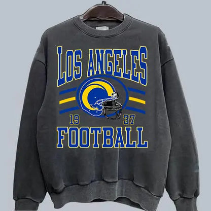 Retro Football Fan Crewneck – Oversized 90s Sports Graphic Pullover