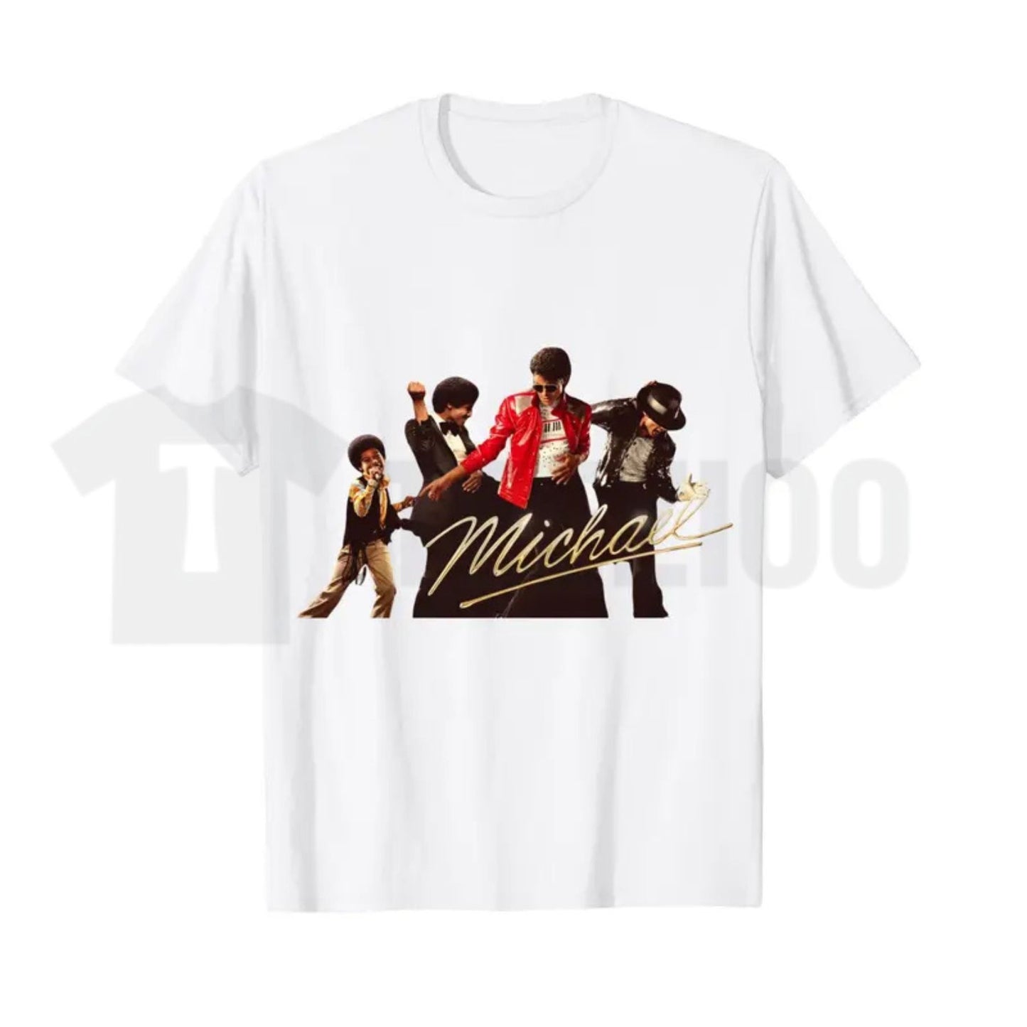 Michael Jackson Iconic Pose T-Shirt – Retro King of Pop Culture Graphic Tee, Signature Sparkling Jacket Music Fan Shirt - Teezioo
