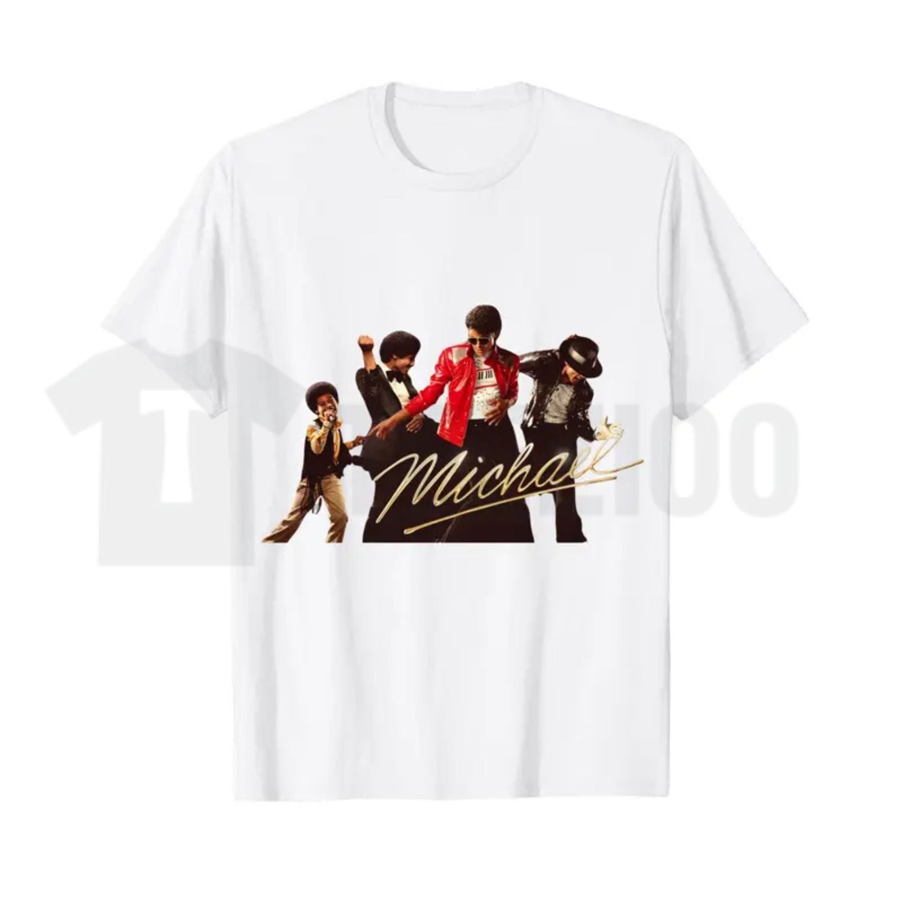 Michael Jackson Iconic Pose T-Shirt – Retro King of Pop Culture Graphic Tee, Signature Sparkling Jacket Music Fan Shirt - Teezioo