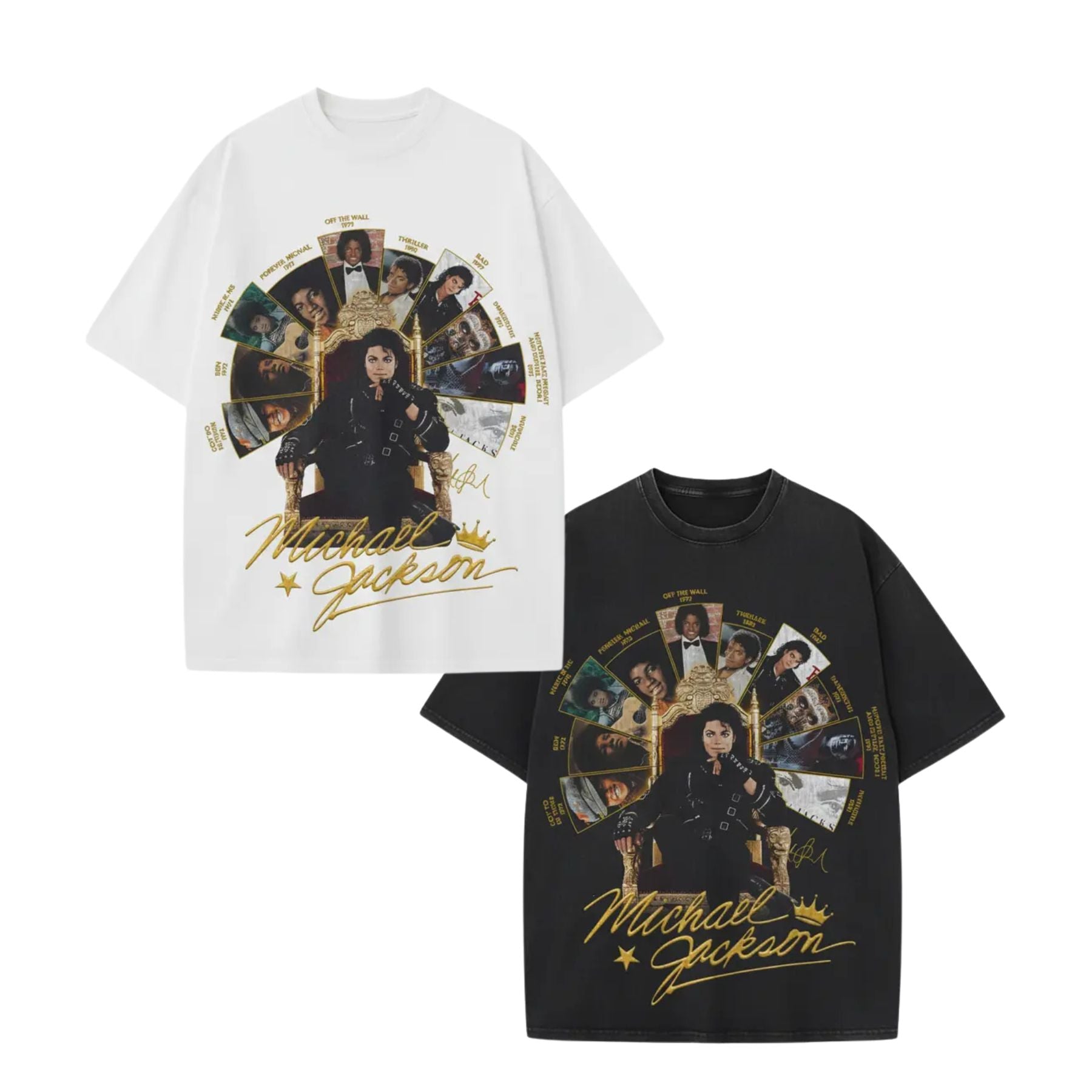 Michael Jackson Retro T-Shirt – Vintage King of Pop Unisex Graphic Top, Classic 80s 90s Music Legend Shirt for Men & Women - Teezioo