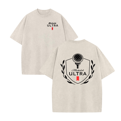 Michelob Ultra Golf T-Shirt – Retro 19th Hole Distressed Tee - Teezioo