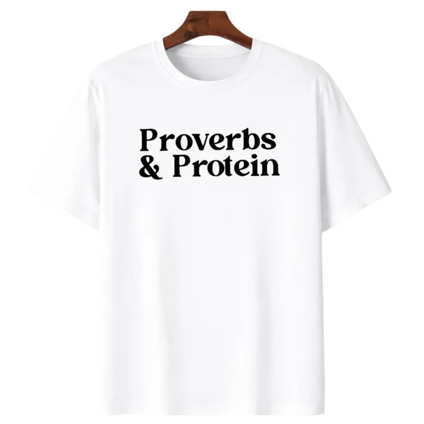 Minimalist "Proverbs & Protein" MAPTEES Shirt - Teezioo