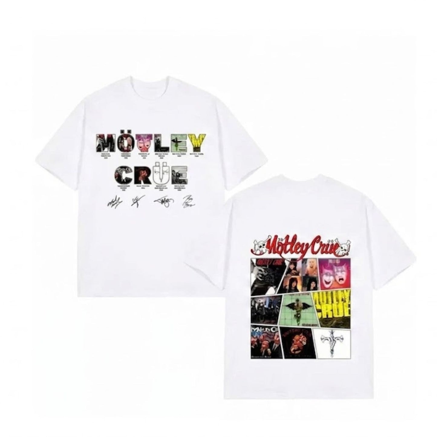 "Motley Crue World Tour 2026" Iconic Rock Band Fan Merch – Heavy Metal Graphic Top, Retro Concert Aesthetic Streetwear Tee - Teezioo