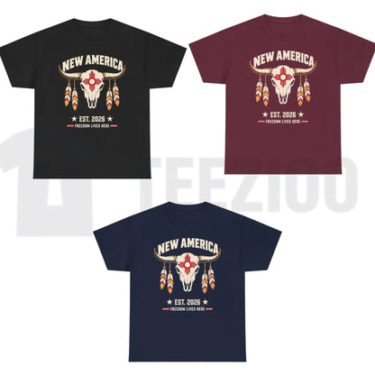 New Mexico Zia Symbol Pride Top – New America Graphic Southwestern Apparel - Teezioo