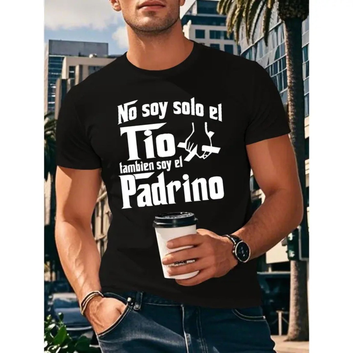 "No Soy Solo El Tío, También Soy El Papá" T-Shirt – Funny Spanish Dad Graphic Tee, Unisex Cotton Shirt - Teezioo