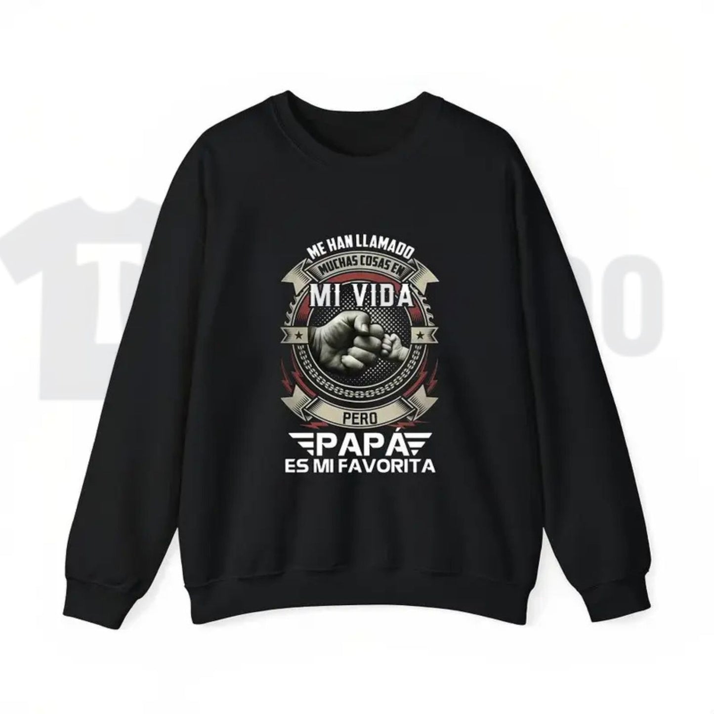 Papá Es Mi Favorita T-Shirt – Spanish Graphic Tee, Father’s Day Gift for Latino Dads, Cool Fist Bump Shirt for Men - Teezioo