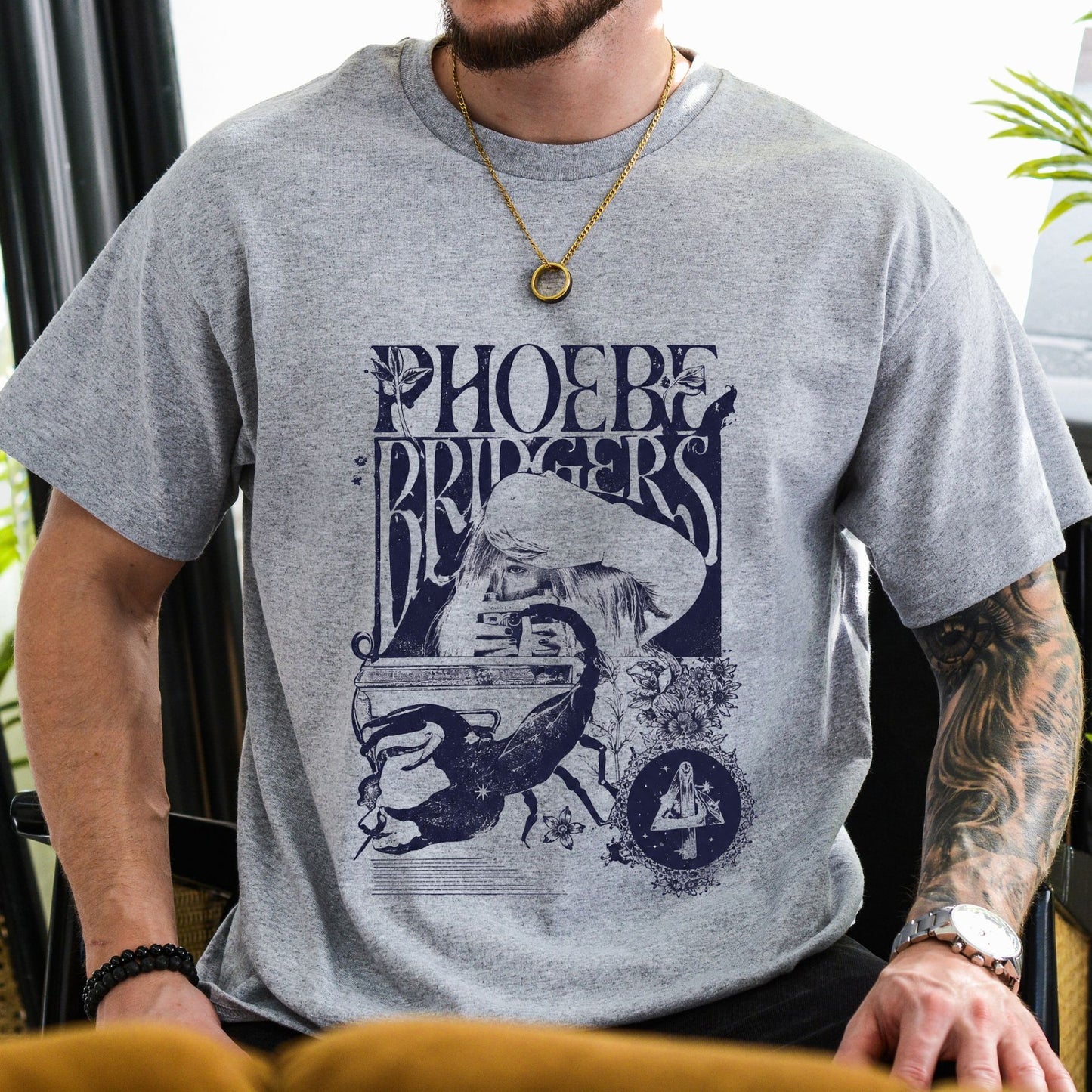 Phoebe Bridgers On Tour Harajuku Style Indie Rock Unisex Graphic T-Shirt - Teezioo