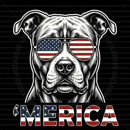 4th of July Dog Lover T-Shirt – Vintage Independence Day Graphic Tee