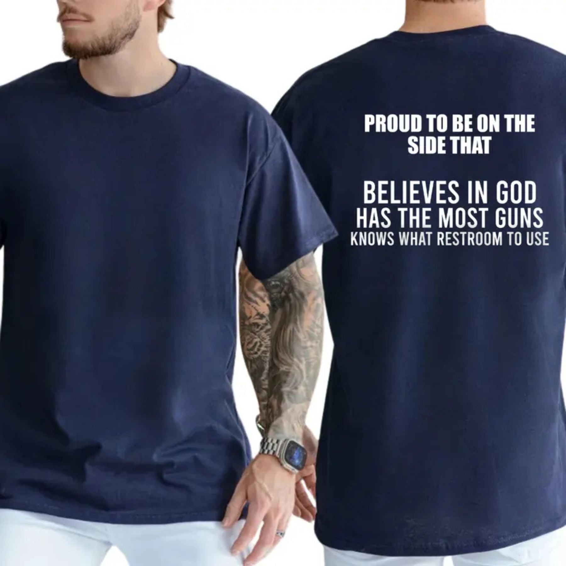 Proud To Be On The Side That Funny Republican Trump Supporter Conservative T-Shirt - Teezioo