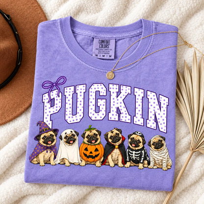 Comfort Colors Halloween Dog Breeds Shirt – Spooky Witch Hat Pumpkin Tee