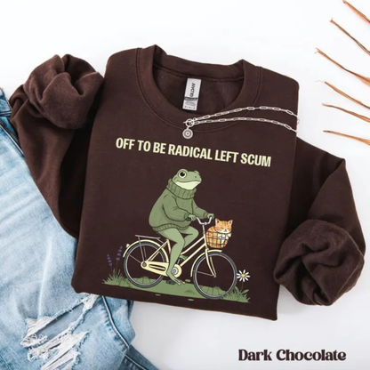 Radical Left Scum Sweatshirt - Teezioo