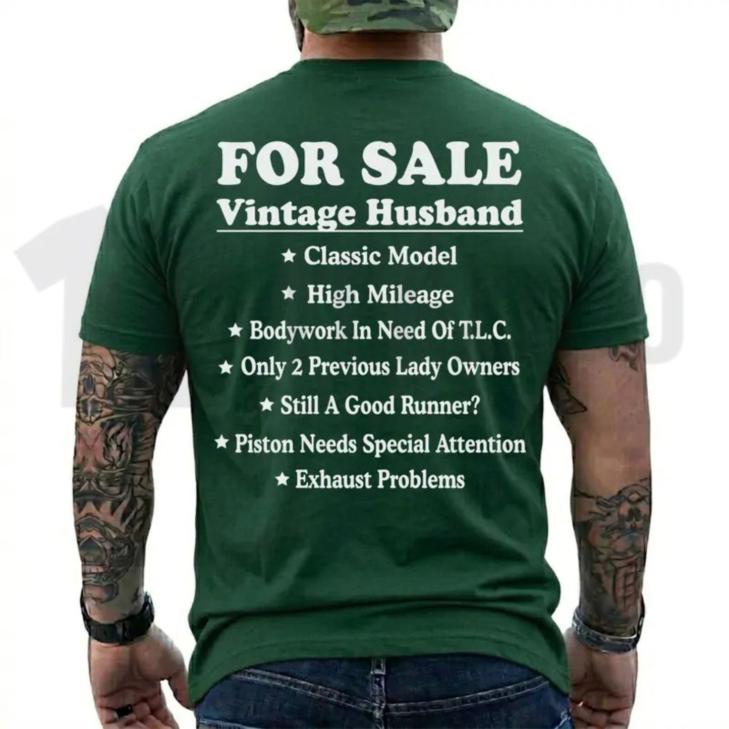 Retro “Husband Clearance” Graphic Tee – Funny Marriage Joke Shirt - Teezioo