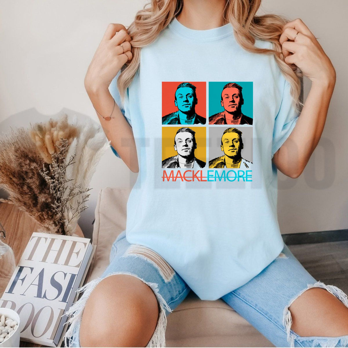 Retro Pop Art Top – Macklemore Bold Moves Graphic Apparel - Teezioo