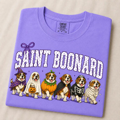 Comfort Colors Halloween Dog Breeds Shirt – Spooky Witch Hat Pumpkin Tee
