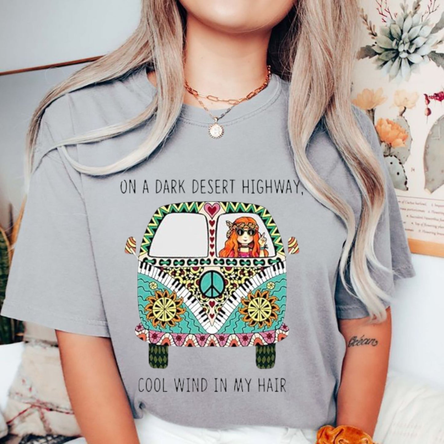 Vibrant Bohemian Graphic T-Shirt – Retro Boho Chic Artistic Tee, Premium 100% Cotton Colorful Mandala Top, Made in USA - Teezioo