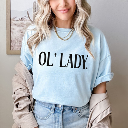 Vintage "Ol' Lady" Distressed Biker Tee - Teezioo